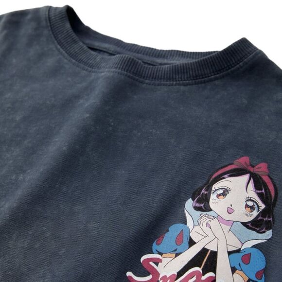 ZARA Kids | Anthracite Gray | SNOW WHITE © DISNEY T-SHIRT - Picture 4 of 5